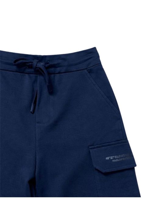 Blue cotton Bermuda shorts for children Paolo Pecora | PPPP4019/MABLU